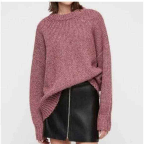 ALLSAINTS Gemini Jumper Italian Yarn Chunky Sweater SZ L Oversized - Picture 1 of 6